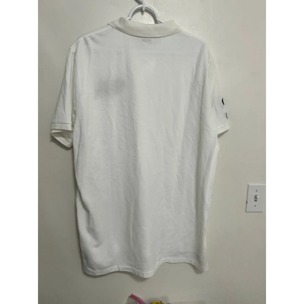 Polo Ralph Lauren Short Sleeve Classic Fit Shirt‎ Mens White Triple Pony Size XL
